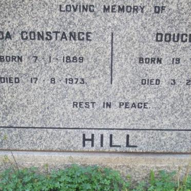 HILL Douglas 1892-1977 &amp; Eda Constance 1889-1973
