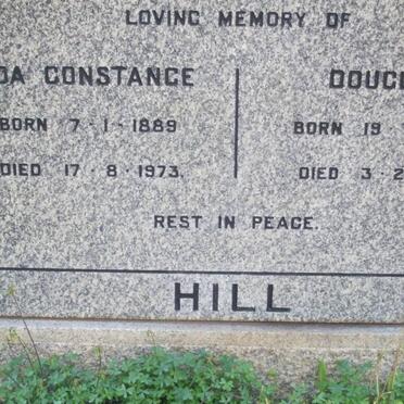 HILL Douglas 1892-1977 &amp; Eda Constance 1889-1973