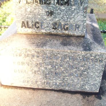 SAGAR Alice 1867-1945