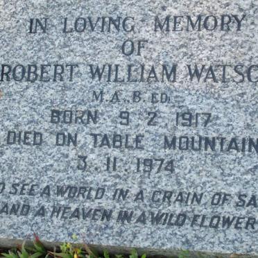 WATSON Robert William 1917-1974