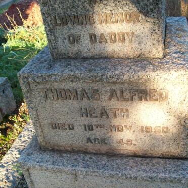 HEATH Thomas Alfred -1950