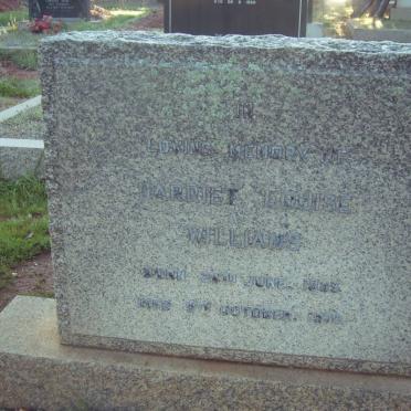 WILLIAMS Harriet Louise 1885-1970
