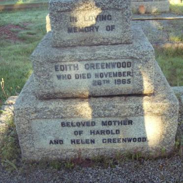 GREENWOOD Edith -1965