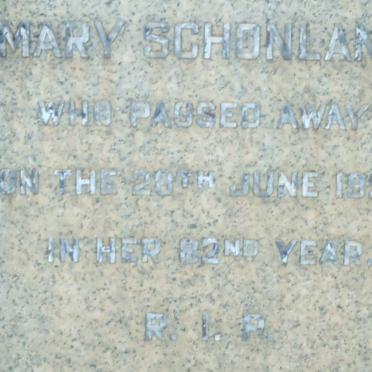SCHONLAND Mary -1954