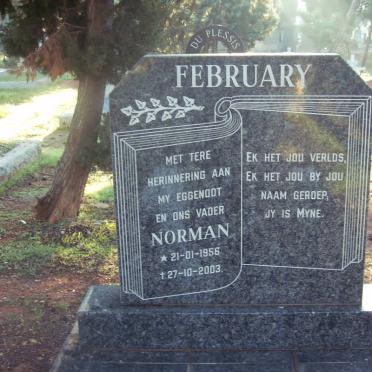 FEBRUARY Norman 1956-2003