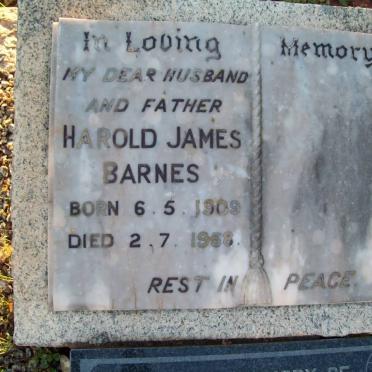 BARNES Harold James 1909-1958