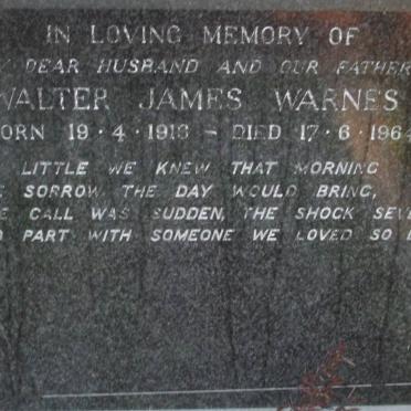 WARNES Walter James 1918-1964