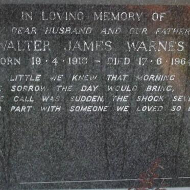 WARNES Walter James 1918-1964