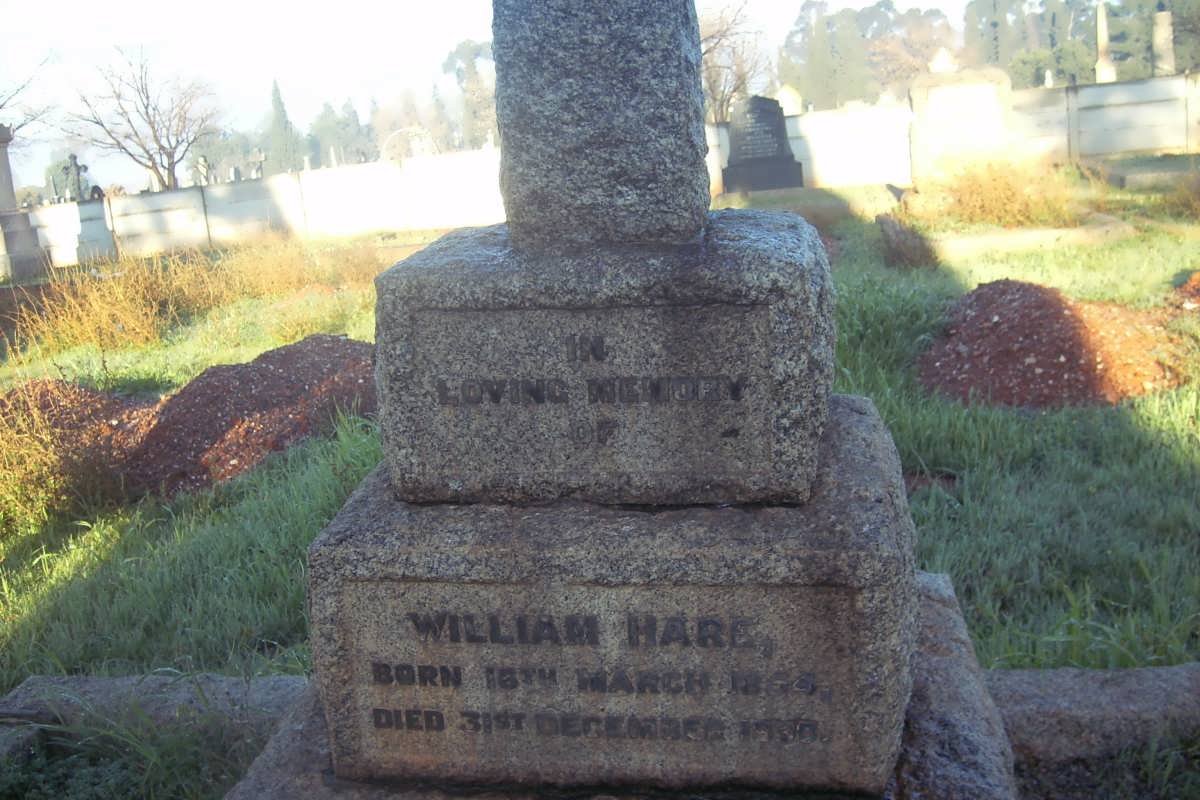 HARE William 1854-19?? &amp; Frances HOOPER 1856-1942