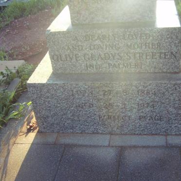 STREETEN Olive Gladys nee PALMER 1884-1974