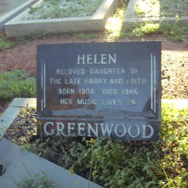 GREENWOOD Helen 1904-1986