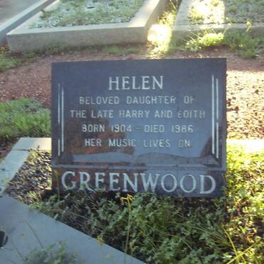 GREENWOOD Helen 1904-1986