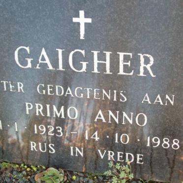 GAIGHER Primo Anno 1923-1988