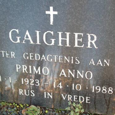 GAIGHER Primo Anno 1923-1988