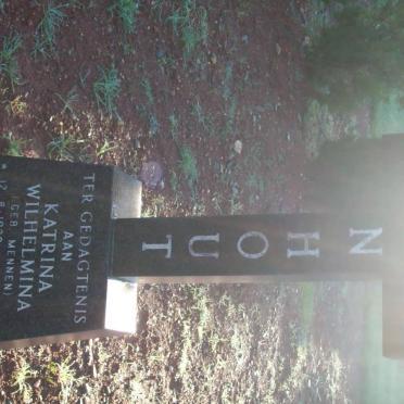 VANHOUT Katrina Wilhelmina nee MENNEN 1920-1986