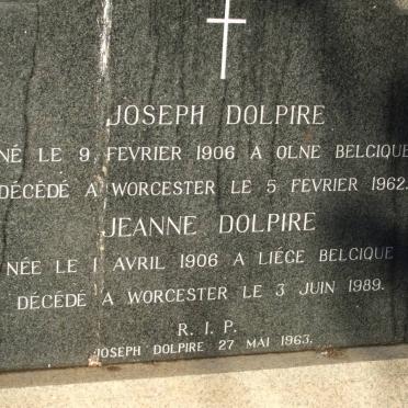 DOLPIRE Joseph 1906-1962 &amp; Jeanne 1906-1989 :: DOLPIRE Joseph -1963
