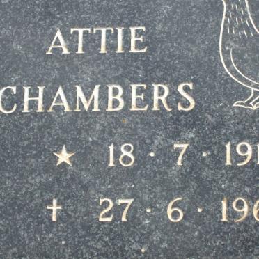 CHAMBERS Attie 1913-1963