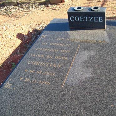 COETZEE Christian 1929-1996