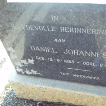 ERASMUS Daniel Johannes 1888-1963