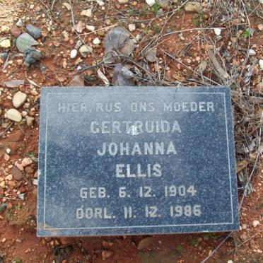 ELLIS Gertruida Johanna 1904-1986