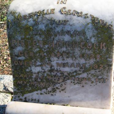 HITCHCOCK Pieter 1920-1925