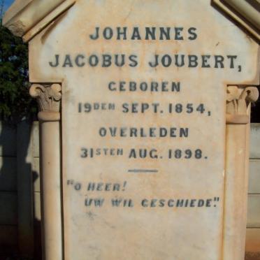 JOUBERT Johannes Jacobus 1854-1898