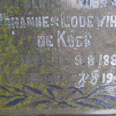 KOCK Johannes Lodewihes, de 1886-1941