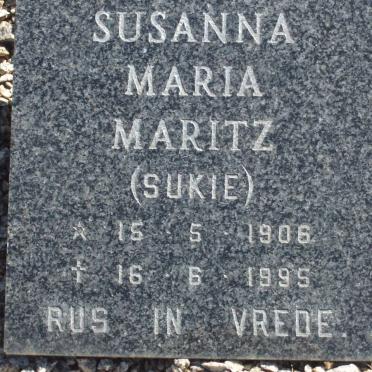 MARITZ Susanna Maria 1906-1995