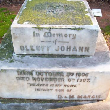 MARAIS Olloff Johann 1906-1907