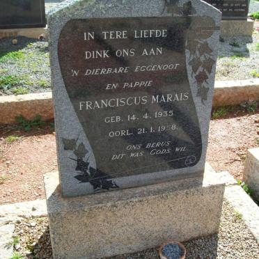 MARAIS Franciscus 1935-1958