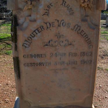 MEIRING Wouter de Vos 1862-1902