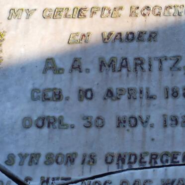 MARITZ A.A. 1881-1929
