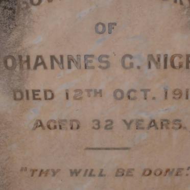 NIGRINI Johannes G. -1918
