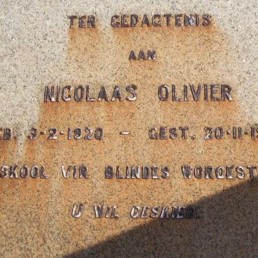 OLIVIER Nicolaas 1920-1939
