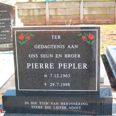 PEPLER Pierre 1963-1998