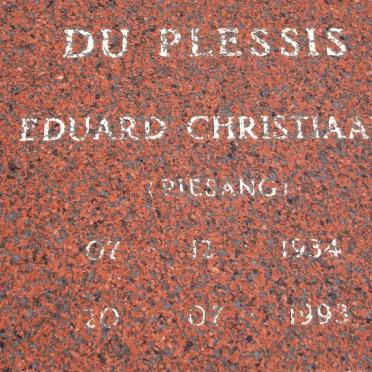 PLESSIS Eduard Christiaan, du 1934-1993