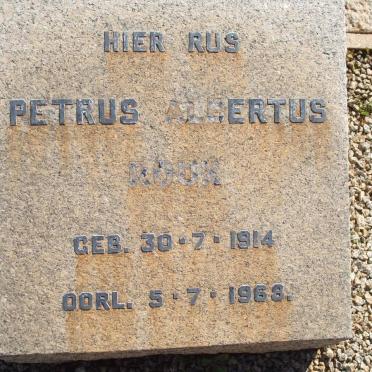 ROUX Petrus Albertus 1914-1968