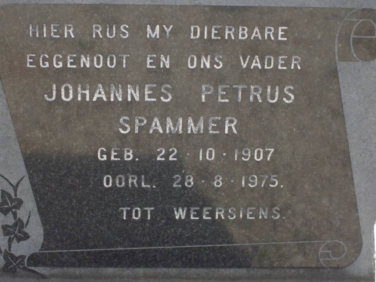 SPAMMER Johannes Petrus 1907-1975