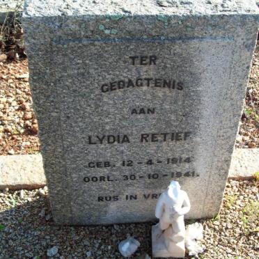 RETIEF Lydia 1914-1941