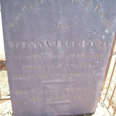 ROEX Susanna F., le 1811-18??