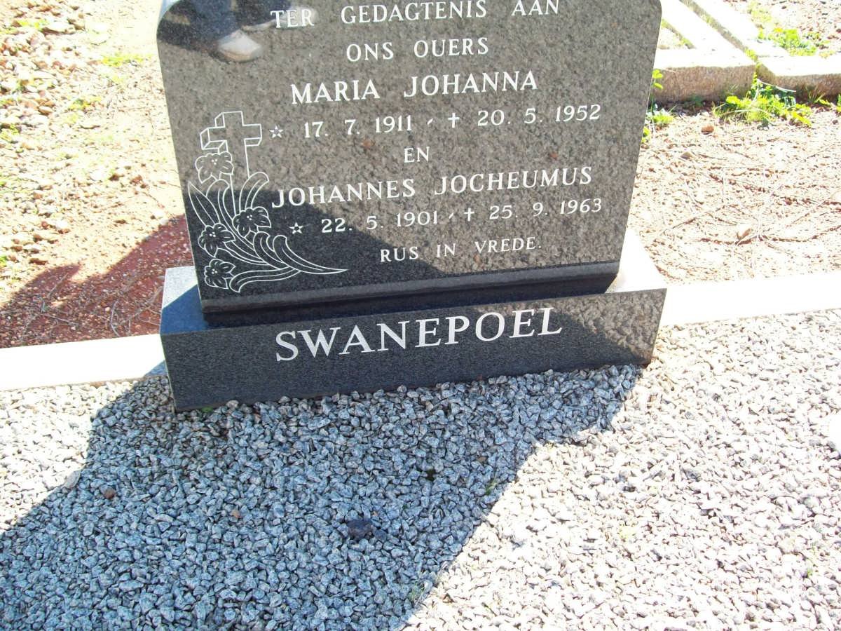 SWANEPOEL Johannes Jocheumus 1901-1963 &amp; Maria Johanna 1911-1952