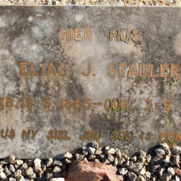 STADLER Elias J. 1885-1935