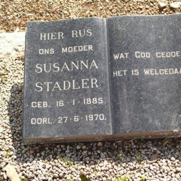STADLER Susanna 1885-1970