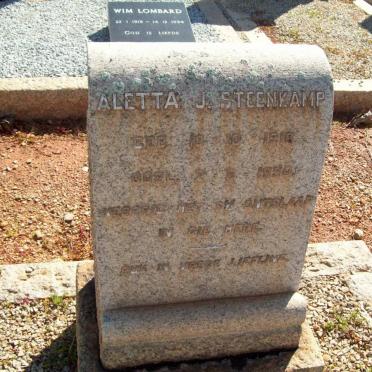 STEENKAMP Aletta J. 1918-1950