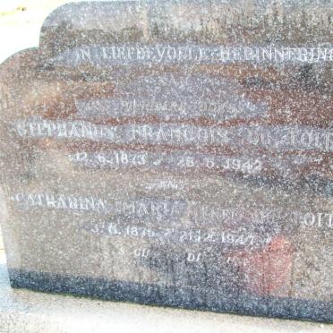 TOIT Stephanus Francois, du 1873-1942 &amp; Catharina Maria DU TOIT 1875-1947