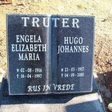 TRUTER Hugo Johannes 1917-2000 &amp; Engela Elizabeth Maria 1916-1997