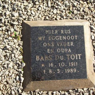 TOIT Babs, du 1911-1989