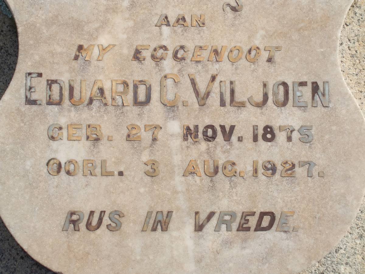 VILJOEN Eduard C. 1875-1927