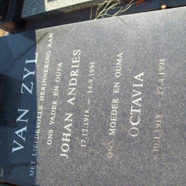 ZYL Johan Andries, van 1918-1995 &amp; Octavia 1918-1998