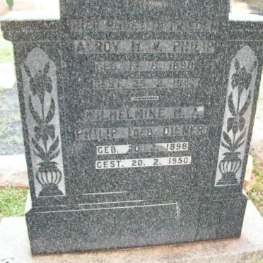 PHILIP Alroy H.V. 1880-1941 &amp; Wilhelmine DIENER 1898-1950